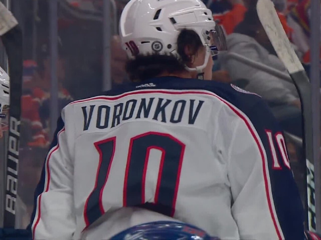 Blue Jackets’ Voronkov scores off give-and-go after Oilers turnover