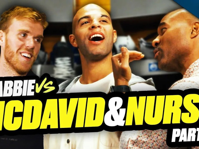 Connor McDavid and Darnell Nurse test their ‘fowling’ skills | Cabbie Vs