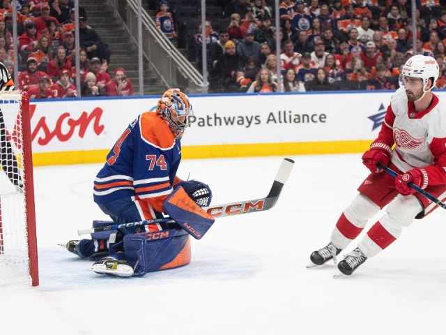 Oilers give up two-goal lead in shootout loss to Red Wings