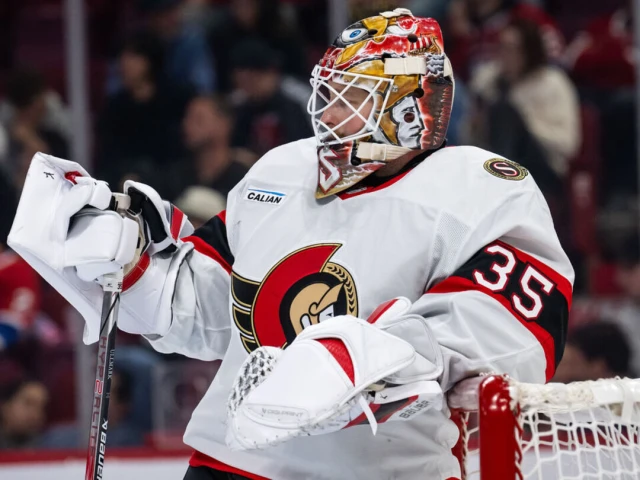 Ullmark starts after missing over a month with back injury