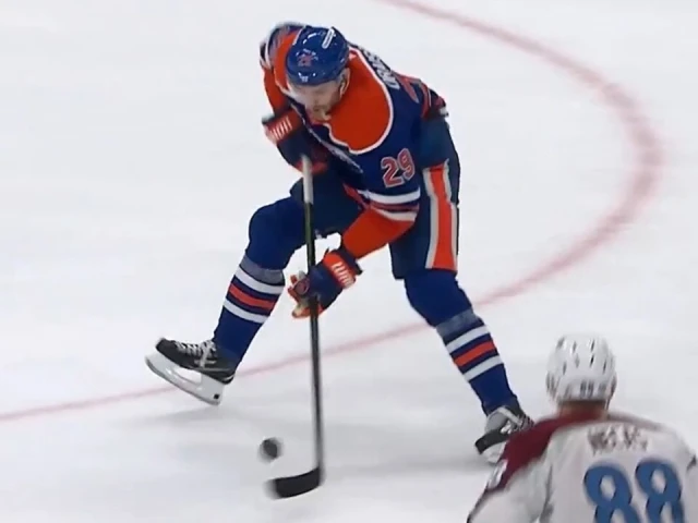 Oilers’ Draisaitl pots 40th of the year from his knees for tying goal