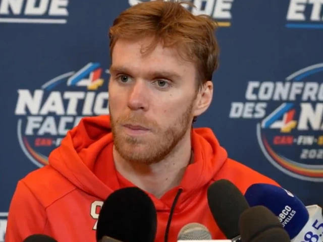 What Edmonton Oilers star McDavid said today at 4 Nations