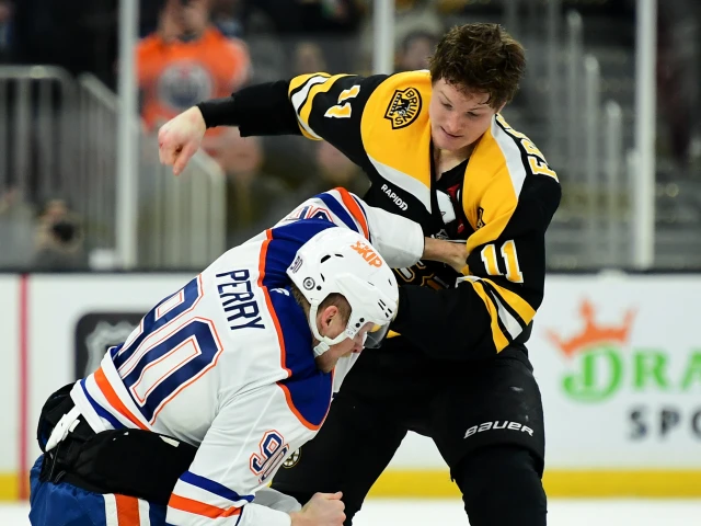 Memorable fights from newly-acquired Oiler Trent Frederic’s NHL career