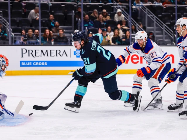 Kraken score twice in 16 seconds, cruise to win over Oilers
