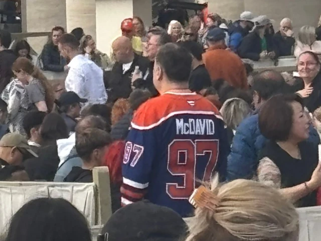 Edmonton Oilers fan visits the Vatican and we'll see if Stanley Cup prayers are answered