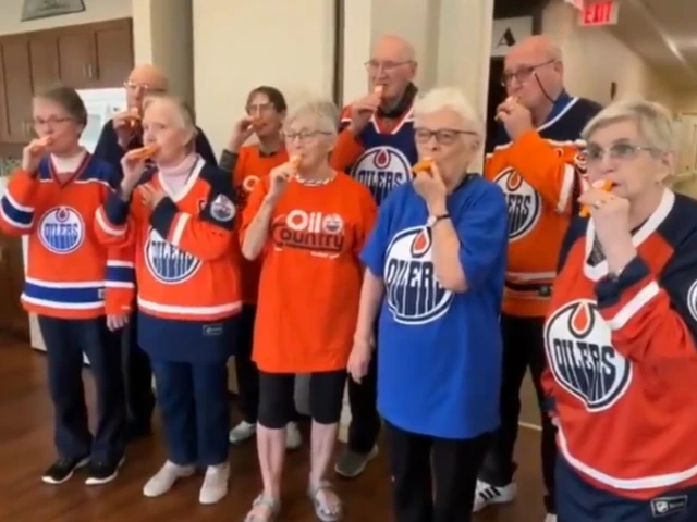 Edmonton senior home responds to Kings' harmonica anthem with kazoo rendition