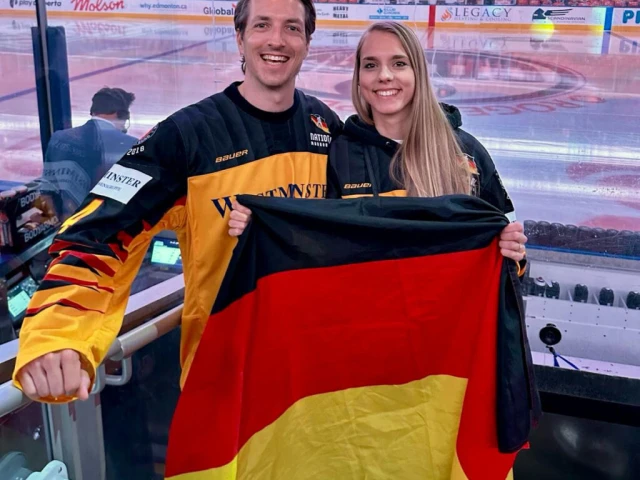 German couple gets unforgettable Oilers playoff hockey experience