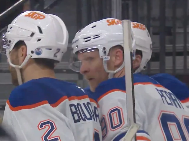 Oilers’ Perry patiently rounds Hill off sweet feed from McDavid