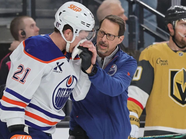 Knights' Roy to have hearing for cross-checking Oilers' Frederic