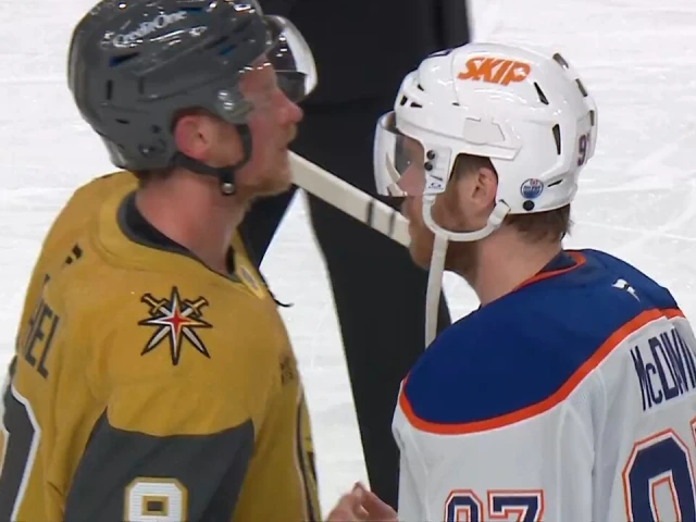 Oilers and Golden Knights exchange handshakes after five-game series