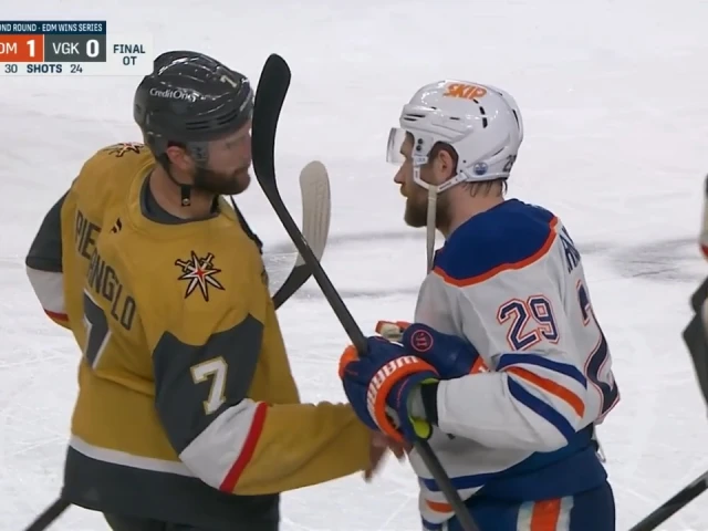 Gotta See It: Handshakes after Oilers eliminate Golden Knights in five games