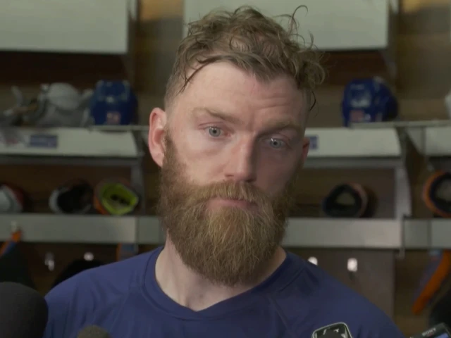 Edmonton Oilers' Mattias Ekholm gives update in first media availability since injury