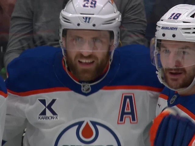 Oilers’ Draisaitl opens the West Final scoring with his amazing release