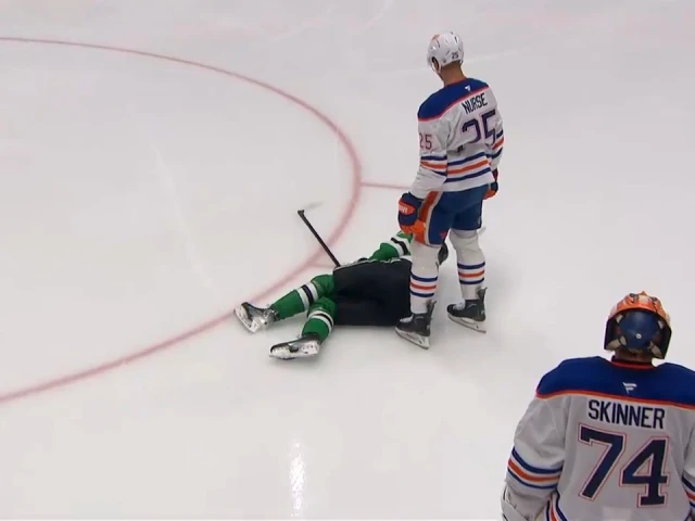 Stars’ Hintz assisted to locker room after taking slash from Nurse