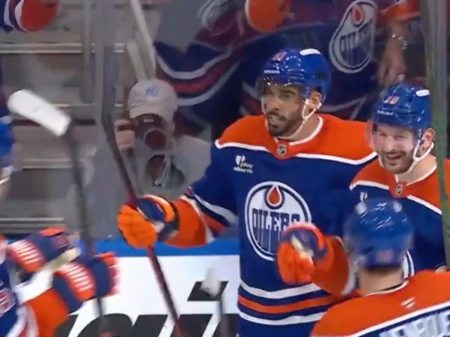 Oilers’ Hyman buries second goal off slick feed from Kane