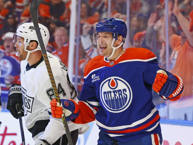 Oilers’ Zach Hyman leaves Game 4 against Stars after hit by Mason Marchment