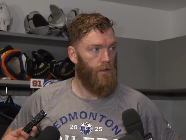 ‘It’s a feel-out process’: Oilers’ Ekholm on any limitations in Game 5 return