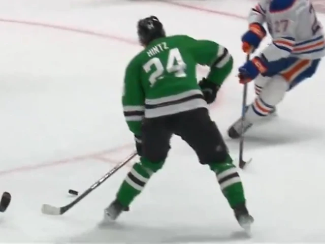 Stars’ Hintz rips one-timer for power-play goal vs. Oilers