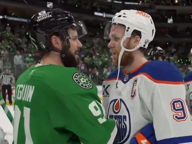 Oilers and Stars exchange handshakes after Western Conference Final
