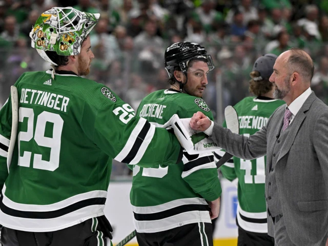 Stars’ Pete DeBoer hasn’t spoken to Jake Oettinger since Game 5 benching