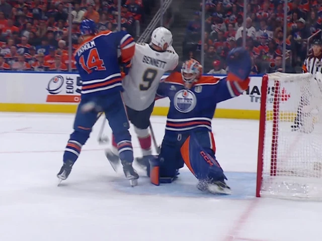 Panthers’ Bennett crashes into Skinner and causes scrum with Oilers