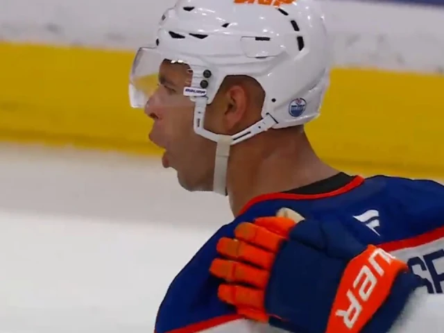 Oilers’ Nurse roofs it past Panthers’ Bobrovsky from tight angle