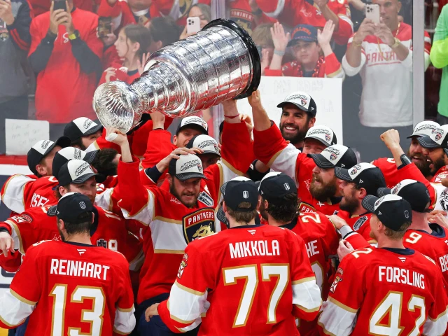 This time around, Panthers' on-ice celebrations with the Stanley Cup were different