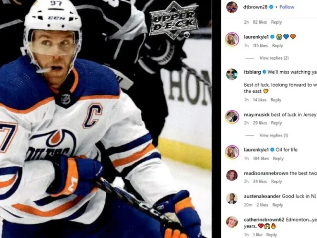 Connor McDavid’s Wife Sparks Speculation About Oilers Extension