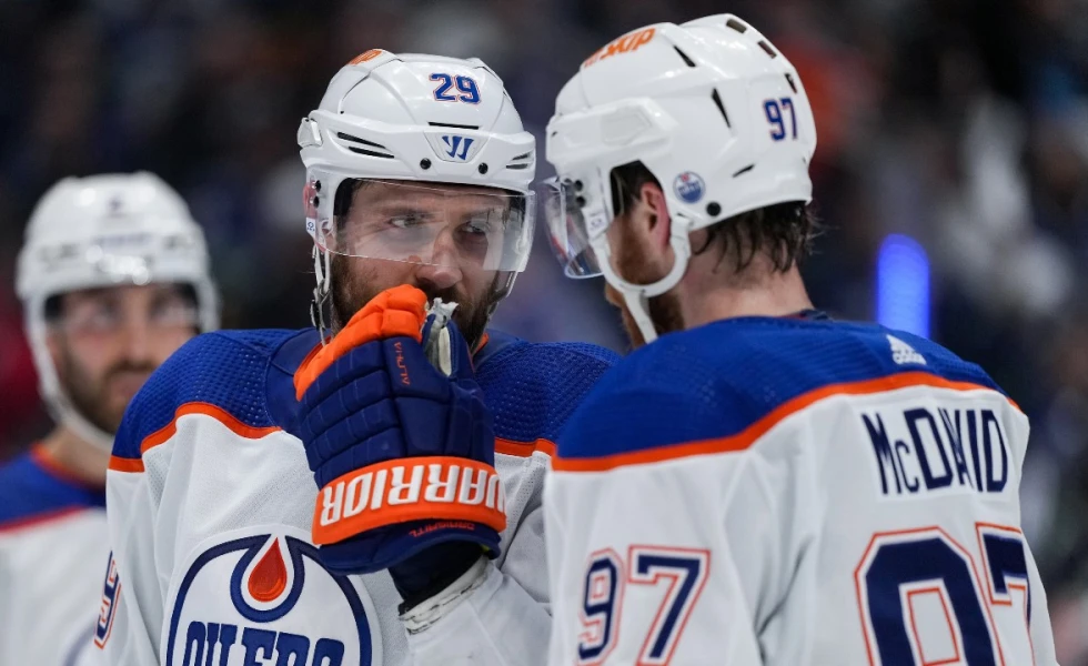 Oilers Notebook: Draisaitl dishes on McDavid contract, lauds Podkolzin