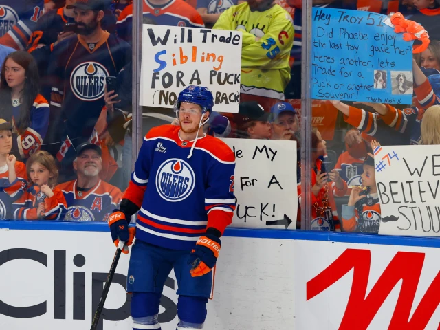 Scenes From Morning Skate: Trent Frederic on top line with Connor McDavid and Leon Draisaitl