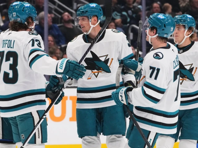 NHL Roundup: Celebrini leads Sharks over Kraken