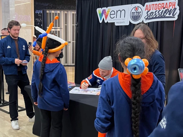 Oilers West Edmonton Mall autograph session set for November 27th