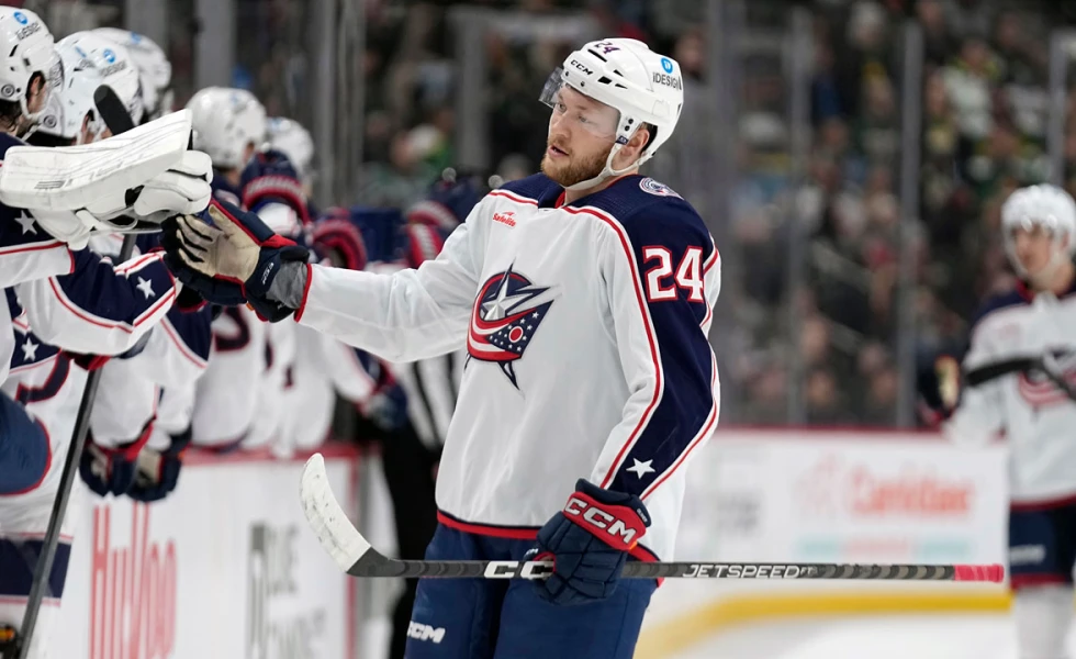 Blue Jackets’ Mathieu Olivier ejected for boarding Canucks D Elias Pettersson