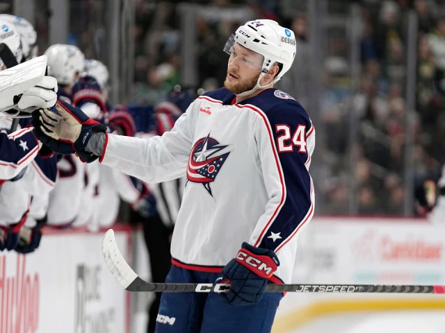Blue Jackets’ Mathieu Olivier ejected for boarding Canucks D Elias Pettersson
