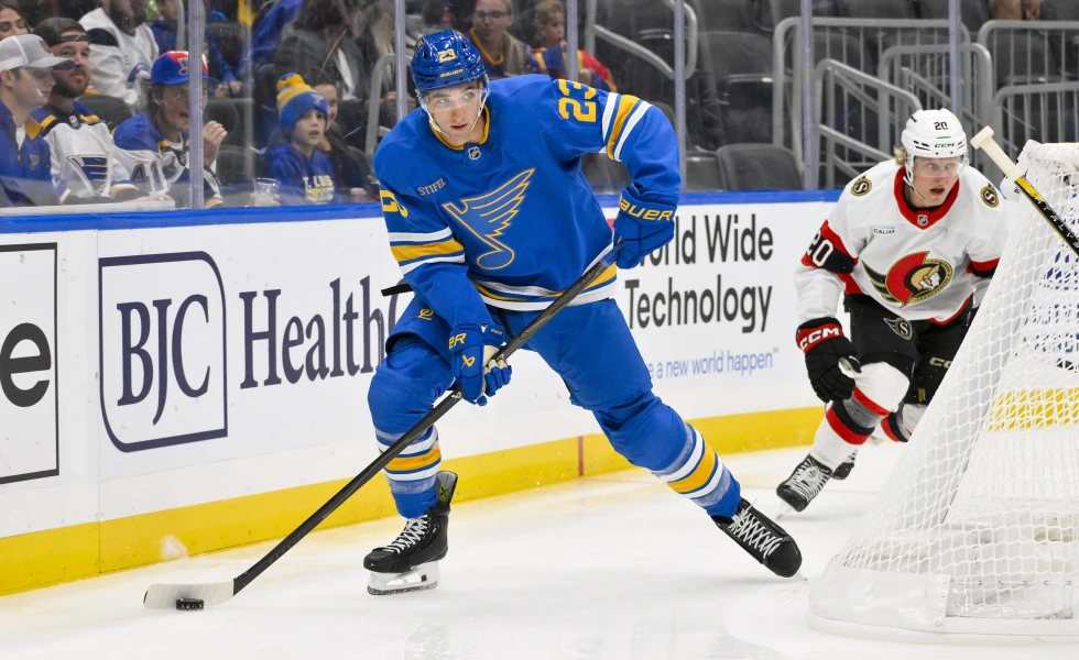 Blues send Logan Mailloux to AHL’s Springfield Thunderbirds