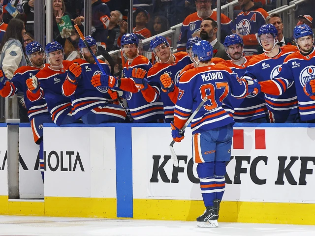 ‘It’s nice to have him on your side’: Oilers players react to Connor McDavid’s two-goal game