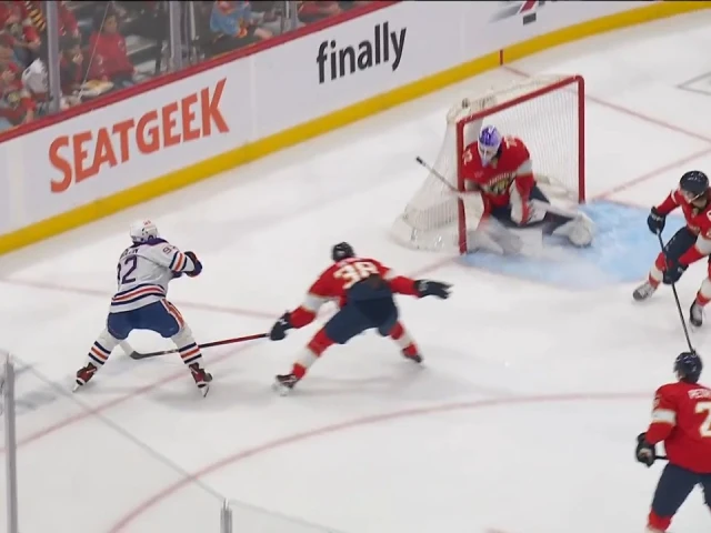 Oilers’ Podkolzin finds twine from tight angle to chase Panthers’ Bobrovsky