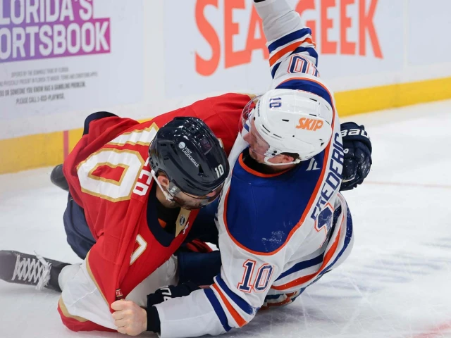 Chaos erupts early in Oilers-Panthers’ NHL Stanley Cup Final rematch