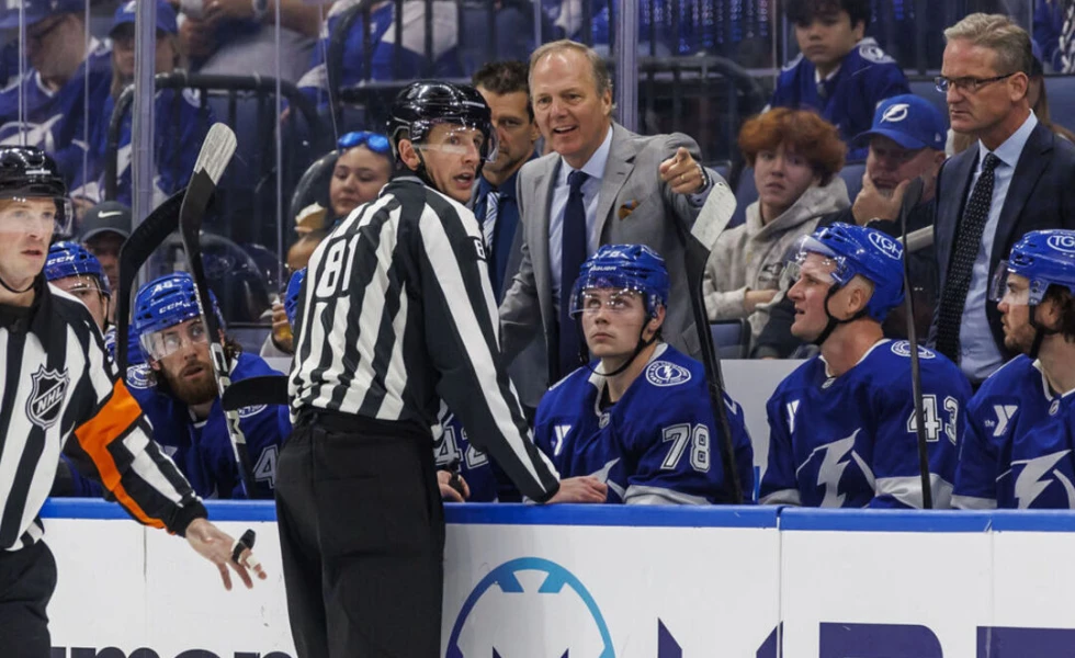 Cooper calls Lightning's overturned goal 'laughable' after hand pass ruling