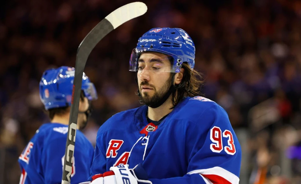 Rangers’ Mika Zibanejad out against Ducks after missing meeting
