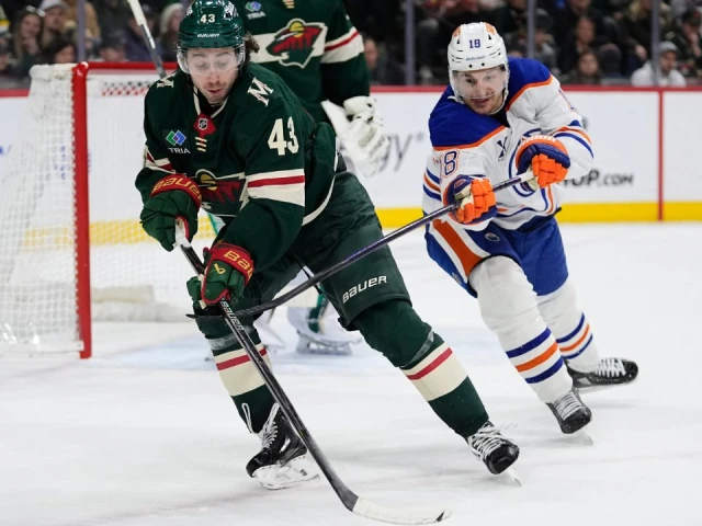 Matt Boldy scores twice, Wild beat Oilers for seventh straight victory