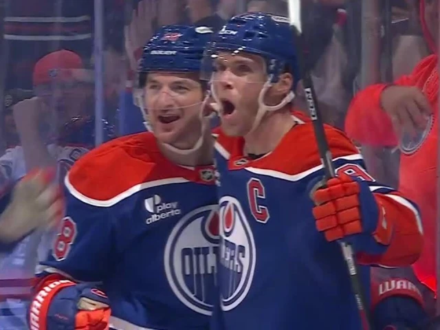 McDavid dazzles with stick moves and delivers beautiful assist to Hyman