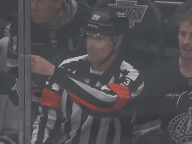 Will Ferrell dresses up as referee at Kings’ game