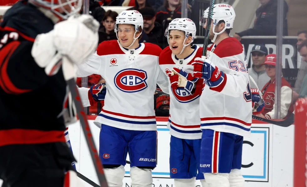 Caufield, Anderson help Canadiens rally for win over Hurricanes