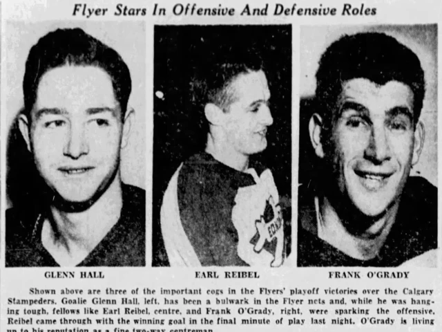 ‘Mr. Goalie’ Glenn Hall, whose hockey roots trace back to playing for the Edmonton Flyers, dies at 94