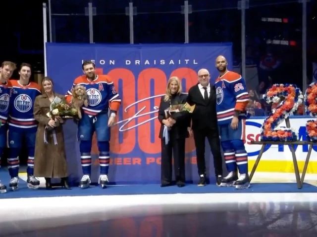 Oilers honour Draisaitl for reaching 1,000 career points