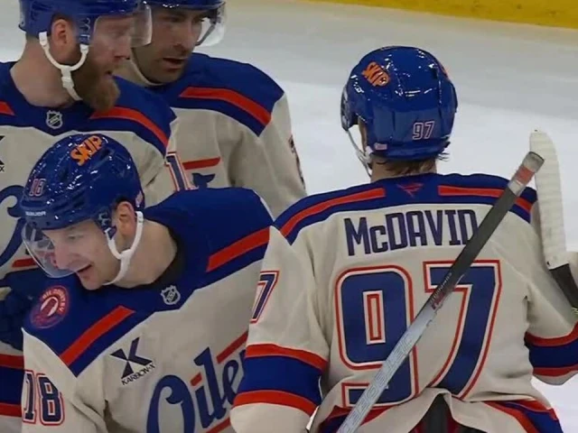 Oilers’ McDavid extends point-streak to 19 games off Hyman’s redirect