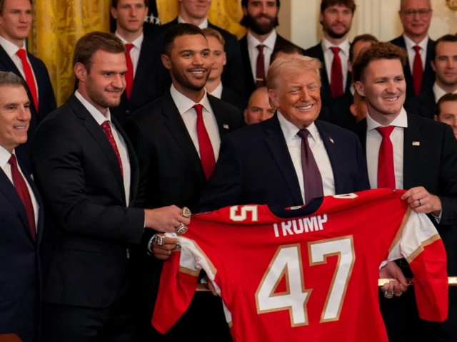 Donald Trump mocks Canada while speaking to Florida Panthers