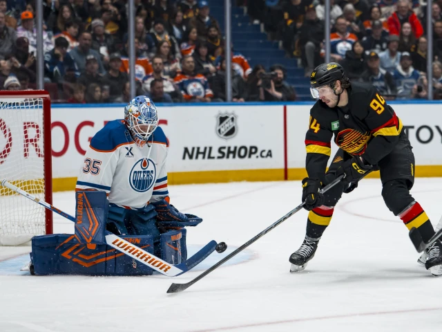 Oilers aid Canucks tanking efforts, depth scoring steps up without Draisaitl, and Tristan Jarry’s shutout