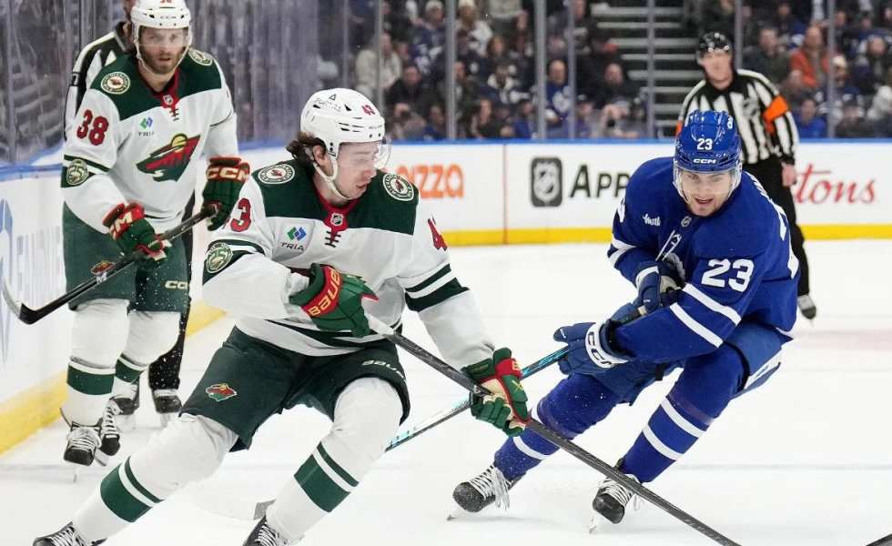 Wild chase Maple Leafs’ Woll in dominant road win